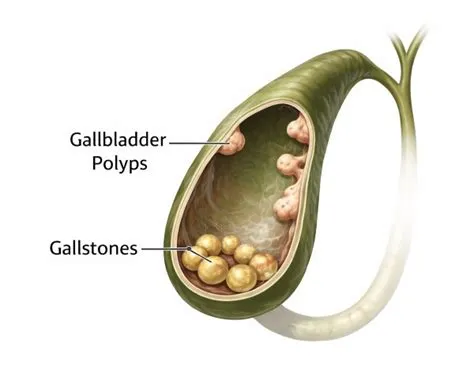 गॉल ब्लैडर पॉलीप्स (Gallbladder Polyps - पित्ताशय में गांठ)