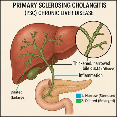 प्राइमरी स्क्लेरोसिंग कोलेंजाइटिस (Primary Sclerosing Cholangitis - PSC)