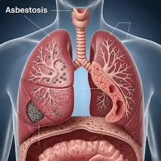 एस्बेस्टोसिस (Asbestosis - एस्बेस्टोस धूल से फेफड़ों का रोग)