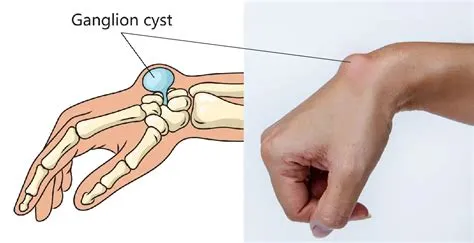 गैंग्लियन सिस्ट (Ganglion Cyst - कलाई या जोड़ों पर गांठ)