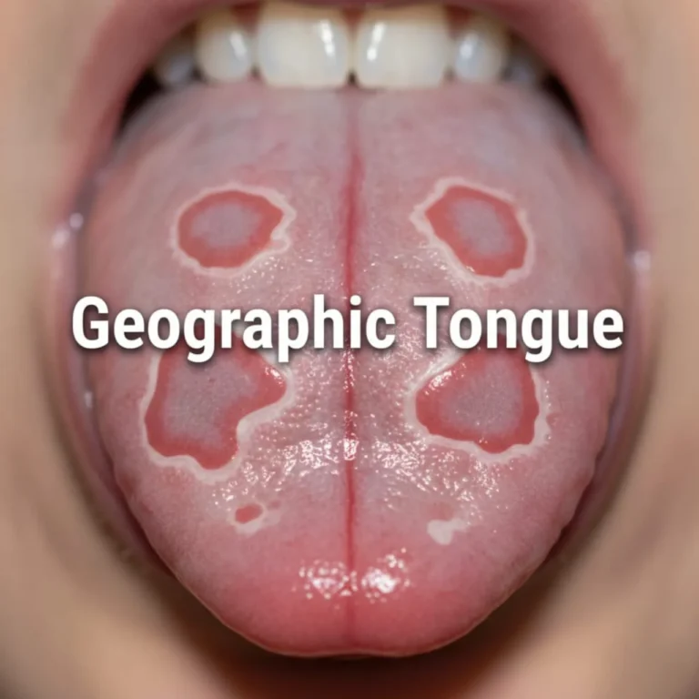 जियोग्राफिक टंग (Geographic Tongue - जीभ पर नक्शे जैसे निशान)