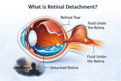 रेटिनल डिटैचमेंट (Retinal Detachment - रेटिना का अपनी जगह से खिसकना)