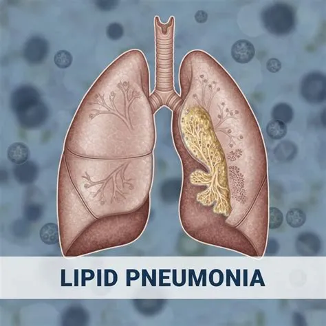 लिपोइड निमोनिया (Lipoid Pneumonia - फेफड़ों में वसा या तेल जाने से निमोनिया)