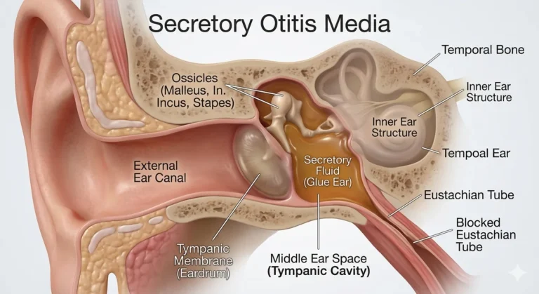 ओटिटिस मीडिया विद इफ्यूजन (Otitis Media with Effusion - कान में तरल पदार्थ भरना)