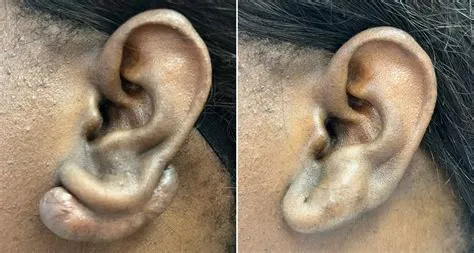 केलॉइड स्कार (Keloid Scar - चोट के निशान का अत्यधिक और मोटा होकर बढ़ना)