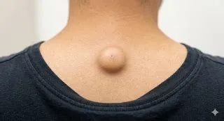 सेबेशियस सिस्ट (Sebaceous Cyst - त्वचा के नीचे वसा की हानिरहित गांठ)